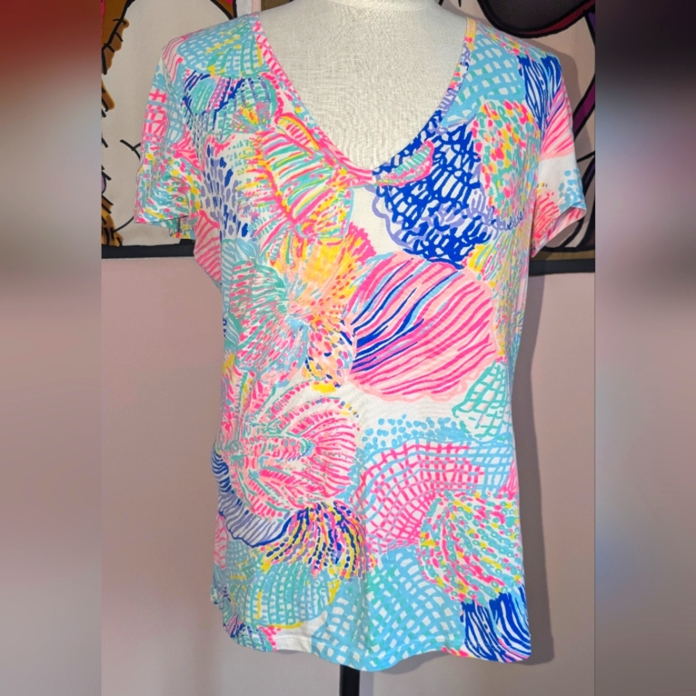 Lilly Pulitzer  V-Neck Women's Top